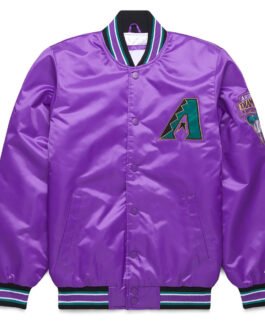 Arizona Diamondbacks Classic Purple Satin Jacket