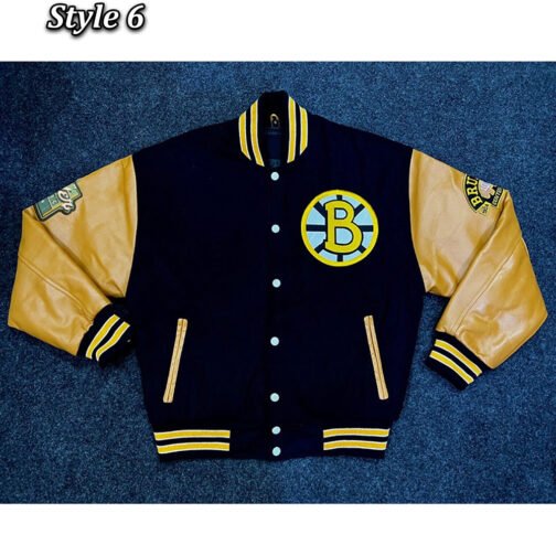 Boston Bruins Classic Varsity Jacket - Image 6