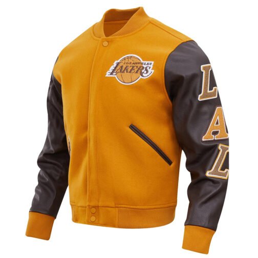 LA Lakers Classic Varsity Jacket - Image 8