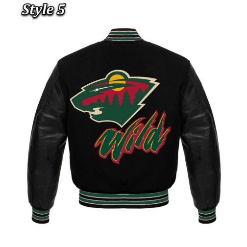 Minnesota Wild Classic Varsity Jacket - Image 14