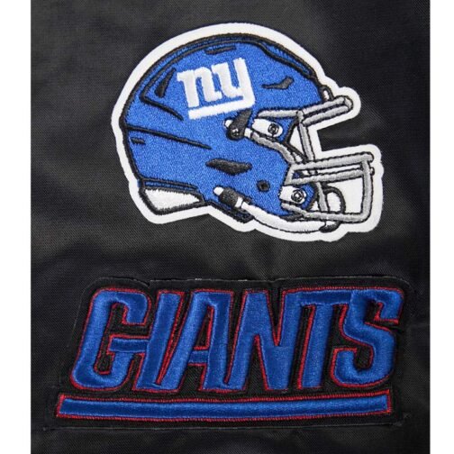 Classic New York Giants Black Satin Jacket - Image 5