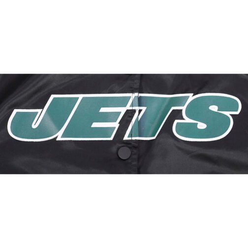 Classic New York Jets Black Satin Jacket - Image 7