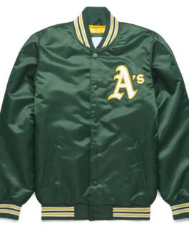 Oakland Athletics Classic Green Satin Jacket