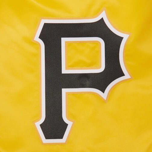 Classic Pittsburgh Pirates Yellow Satin Jacket - Image 5