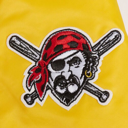 Classic Pittsburgh Pirates Yellow Satin Jacket - Image 8