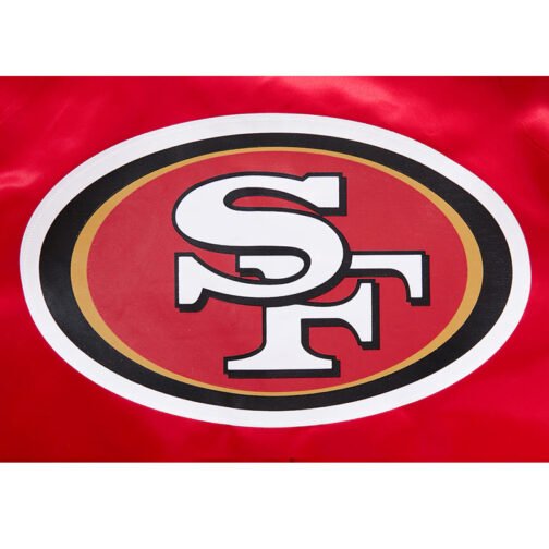 Classic San Francisco 49ers Red Satin Jacket - Image 11