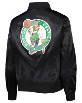 Classics Boston Celtics Black Satin Jacket