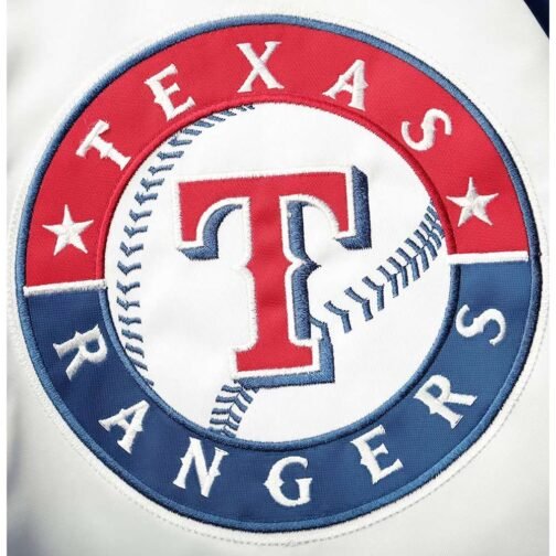 White/Blue Texas Rangers Clean-Up Hitter Jacket - Image 5