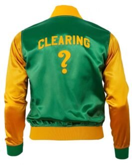 Clearing ? Color Block Satin Jacket