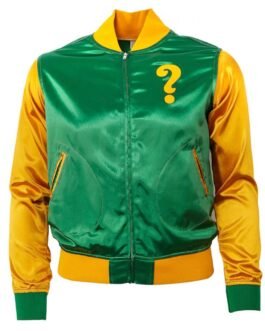 Clearing ? Color Block Satin Jacket