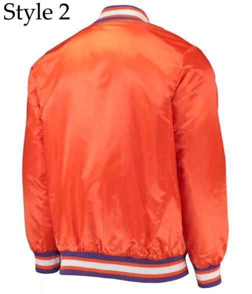 Tigers The Legend Clemson Bomber Satin Jacket - Image 5