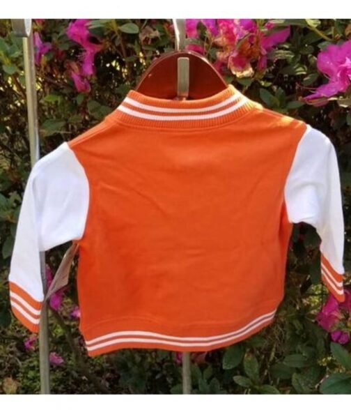 Clemson Orange and White Letterman Jacket - Image 5