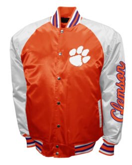 Clemson Tigers The Game Orange Satin Jacket