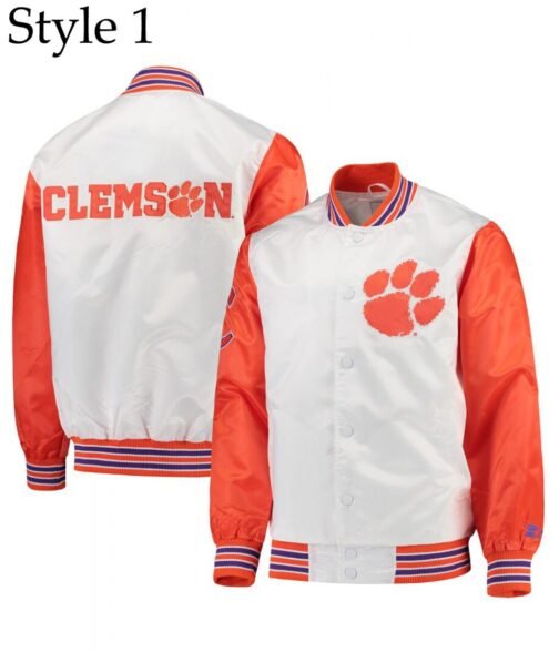 Tigers The Legend Clemson Bomber Satin Jacket - Image 7