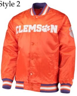 Tigers The Legend Clemson Bomber Satin Jacket