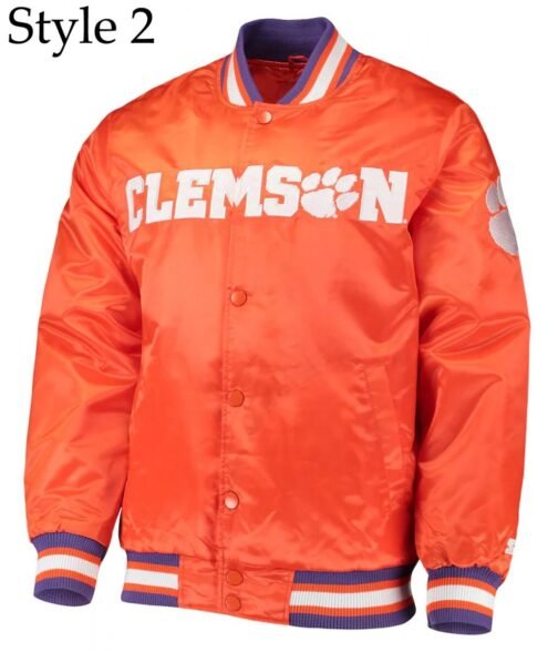 Tigers The Legend Clemson Bomber Satin Jacket - Image 2
