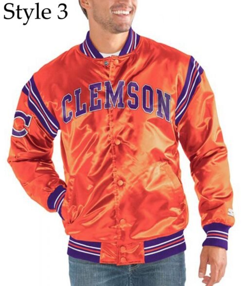 Tigers The Legend Clemson Bomber Satin Jacket - Image 12