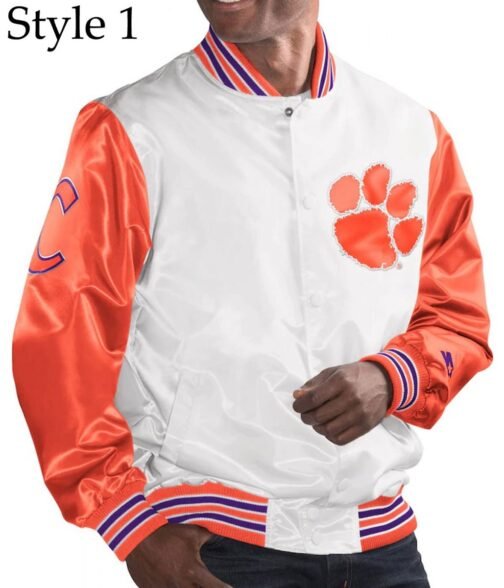 Tigers The Legend Clemson Bomber Satin Jacket - Image 10