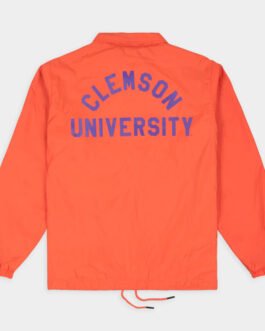 Clemson Tigers Vintage Logo Coaches Jacket