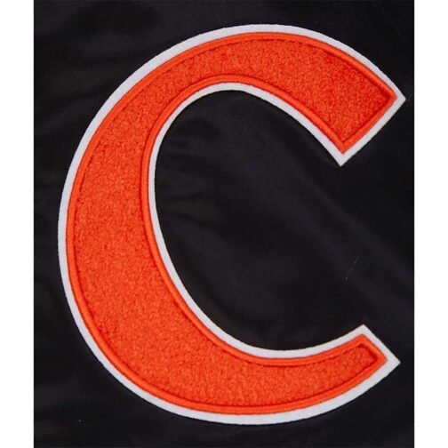 Clemson University Classic Rib Satin Jacket - Image 5