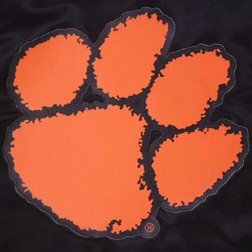 Clemson University Classic Rib Satin Jacket - Image 6