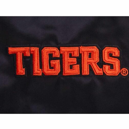 Clemson University Classic Rib Satin Jacket - Image 8