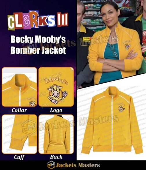Clerks III Rosario Dawson Yellow Fleece Jacket - Image 18