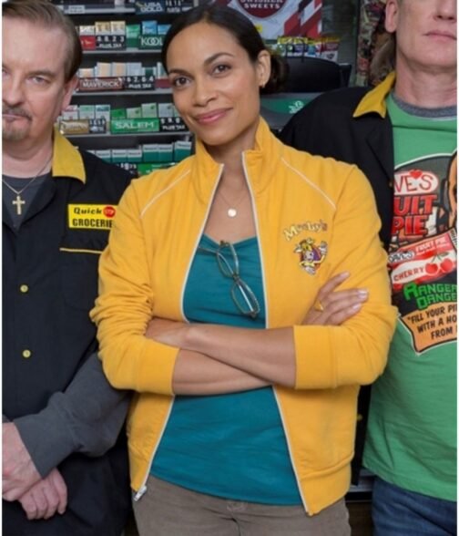 Clerks III Rosario Dawson Yellow Fleece Jacket - Image 2