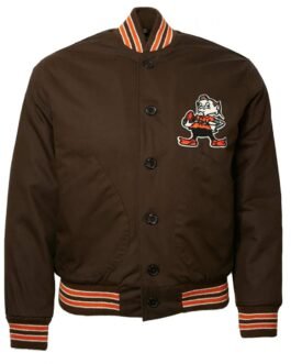 1950 Cleveland Browns Satin Brown Jacket