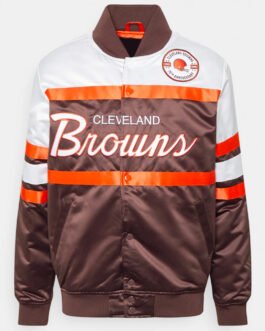 Cleveland Browns 75th Anniversary Brown Satin Jacket