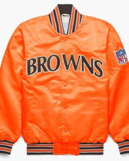 90’s Cleveland Browns Bomber Satin Jacket