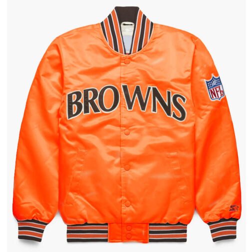 90’s Cleveland Browns Bomber Satin Jacket