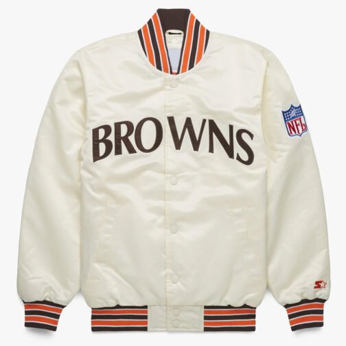 90’s Cleveland Browns Bomber Satin Jacket - Image 3