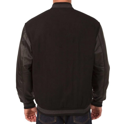 Cleveland Browns Black Varsity Wool/Leather Jacket - Image 2