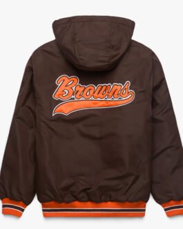 Cleveland Browns Brown Hooded Jacket