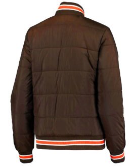 Cleveland Browns Goal Brown Field Bomber Jacket