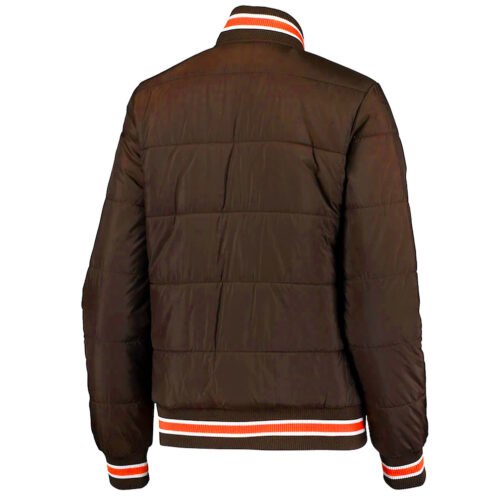 Cleveland Browns Goal Brown Field Bomber Jacket - Image 2