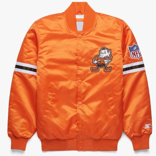 Gridiron Cleveland Browns Satin Jacket