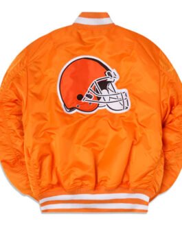Cleveland Browns MA-1 Orange Jacket
