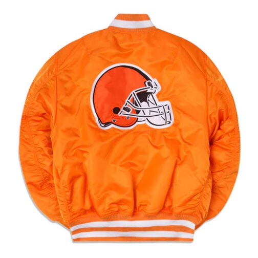 Cleveland Browns MA-1 Orange Jacket - Image 2