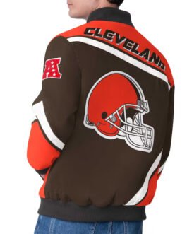 Cleveland Browns Maximum Racing Brown Jacket