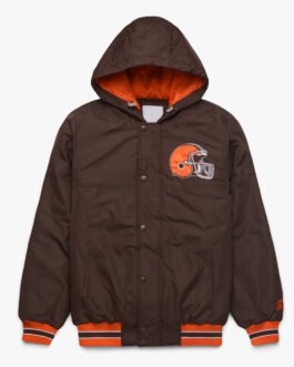 Cleveland Browns Brown Hooded Jacket