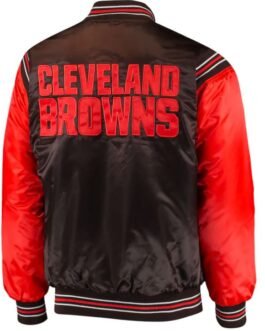 Cleveland Browns Varsity Red and Black Starter Jacket