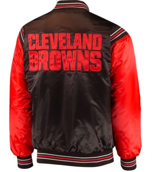 Cleveland Browns Varsity Red and Black Starter Jacket - Image 2
