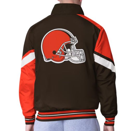 Cleveland Browns Strong Arm Brown Full-Zip Jacket - Image 2