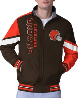 Cleveland Browns Strong Arm Brown Full-Zip Jacket