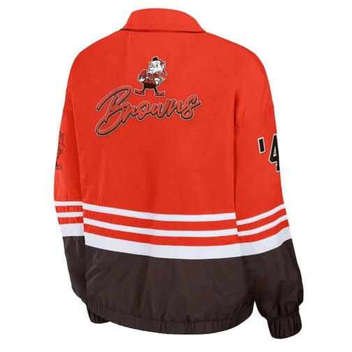 Cleveland Browns Throwback Windbreaker Jacket - Image 2