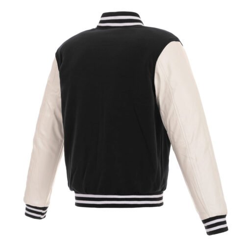 Cleveland Browns Two-Tone Varsity Wool/Leather Jacket - Image 2