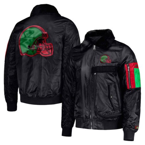 Cleveland Browns Ty Mopkins Black Jacket - Image 5
