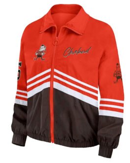 Cleveland Browns Throwback Windbreaker Jacket